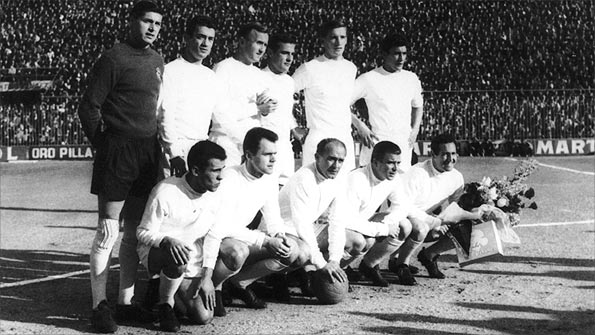 Real Madrid's class of 1960 - the greatest club side of all time. Credit: Getty