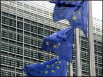 پرچم اتحاديه اروپا در بروکسل