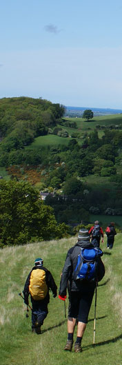 walkers at Bodfari, Denbighshire