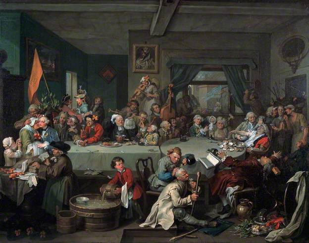 An Election: 1. The Entertainment by William Hogarth