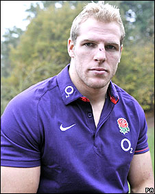 A reflective James Haskell poses for pictures at England's base.jpg