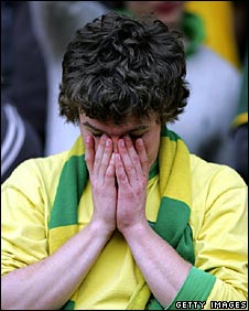 Gutted Norwich City fan