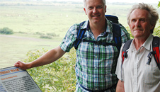 Derek and Bob on the Birthday Walk
