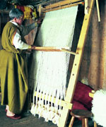 Woman weaving