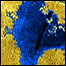 Imagem do radar de Cassini (cortesia Nasa/JPL/GSFC)