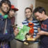 Nihal, Tom Deacon, Aled and Comedy Dave wait to be called into the exam room.