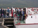 Passengers boarding boat
