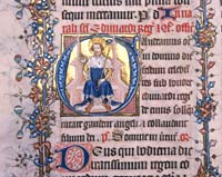Edward depicted in a beautiful medieval illuminated manuscript