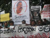 Protest by jounalists 