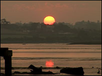 Sunrise at Fingringhoe nature reserve