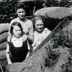 My Mum, myself and one of my sisters in 1941