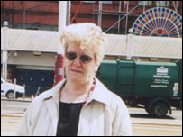 Dot Connell - on holiday in Blackpool!