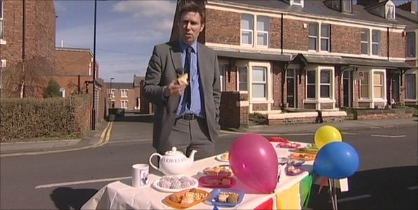 Richard Moss at a street party 