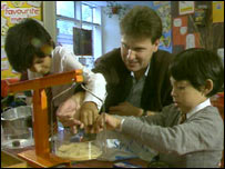 男教师在课堂上