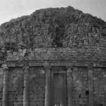 Sgt Len Scott and Lt Birkett at the 'Tomb of the Christian' near Cherchell in Algeria, 1943