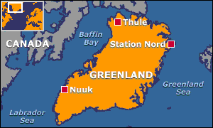 Map of Greenland