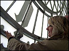 Annie Othen in the tower of Big Ben