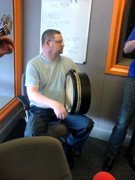 Man playing bodrhan