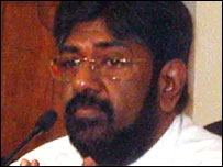 Media minister Keheliya Rambukwella 