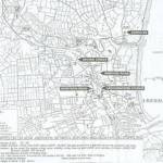 Target map dating from Aberdeen's biggest air raid, 21 April 1943. Bombers came from Denmark and south-west Norway. No advance warning was given through Enigma codebreaking. Dozens killed, many injured.
