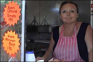 Ann North in her Burger Bar