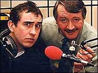 Steve Coogan with Wally Webb.