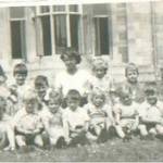 Winifred Cambridge just after the war at the national childrens home Ebely Stroud,Glos. She did moral welfare work in Liverpool during WW2