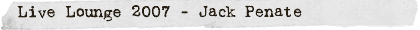 Live Lounge Tour: Jack Penate
