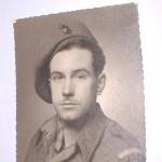 Sid Tomlin, Oxford and Buckinghamshire Light Infantry. Taken in Brussels 1945.