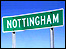 Nottingham, USA sign
