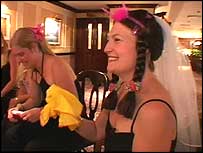 Bride to be at hen party