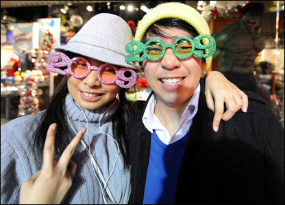 Nụ cười chào đón năm mới của hai bạn người Thái