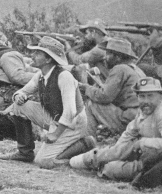 Boer soldiers at Ladysmith, South Africa, circa 1899