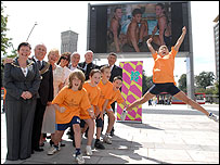 Celebrating the arrival of the Big Screen