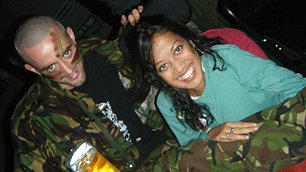 Judith in fancy dress