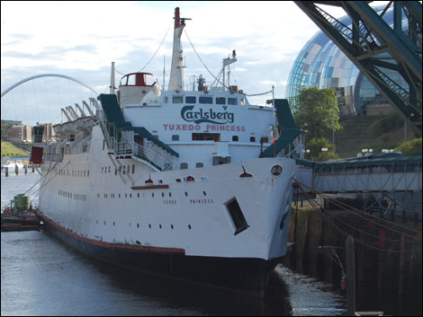 Tuxedo Princess moored at Gateshead