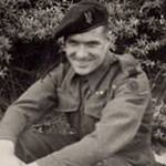 Private JOSEPH RATCLIFFE wearing his S.A.S. uniform, taken on leave August 1945.