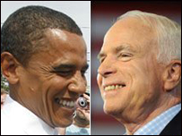  باراک اوباما اور جان مکین