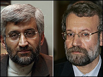 علی لاریجانی و سعید جلیلی