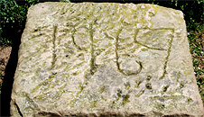 the stone engraving