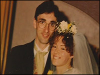 Emmet and Mary McCluskey on their wedding day