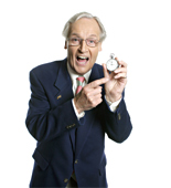 Nicholas Parsons stops the clock for a new series
