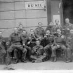 2nd Bn King’s Own Royal Regiment, Cairo, 10th January 1942. Philip Howarth is third from left at back. The reverse of his print was signed by those present.
