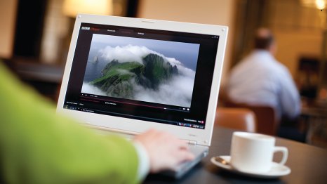 A computer displaying BBC iPlayer