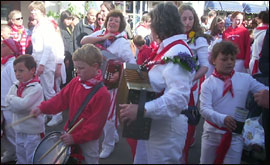 Musicians enjoy the May Day celebrations