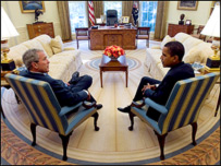 Barack Obama ve George Bush