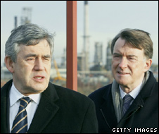 Gordon Brown and Peter Mandelson