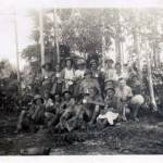 Group of lads who were after spares off a crashed kite. Taken when ‘char’ had been brewed.