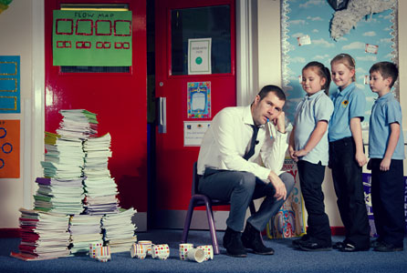 Rhod spent time at Monnow Primary School in Bettws, Newport for the programme