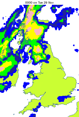 uk forecast rainfall